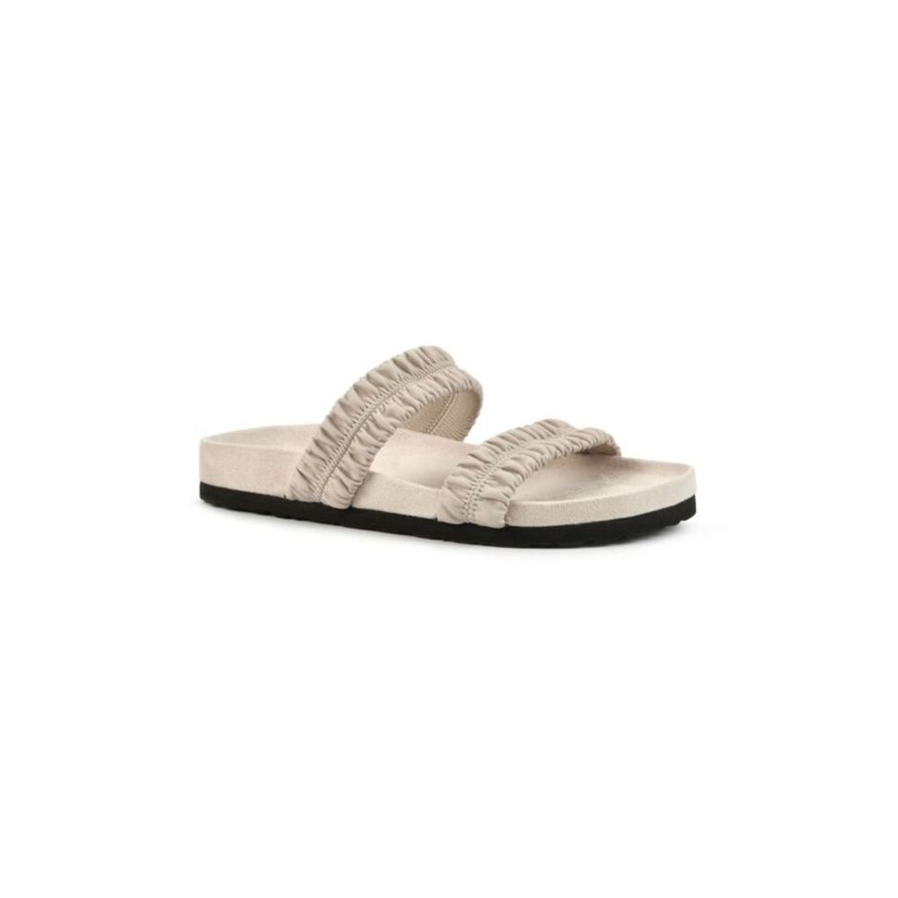 WHITE MOUNTAIN FOOTBEDS Womens Beige Footbed Hands On Open Sandals Shoes 9 M
